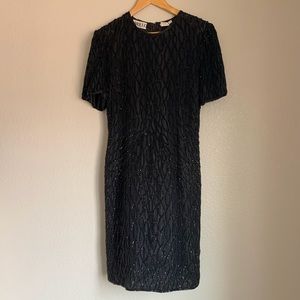 Handmade beaded VINTAGE cocktail dress